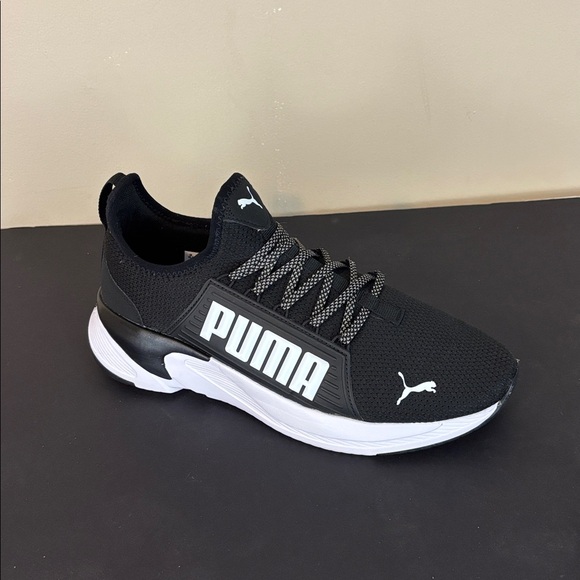 PUMA Black Softride Soft Foam  Slip On Running Shoes Size 11.5 - Picture 1 of 14